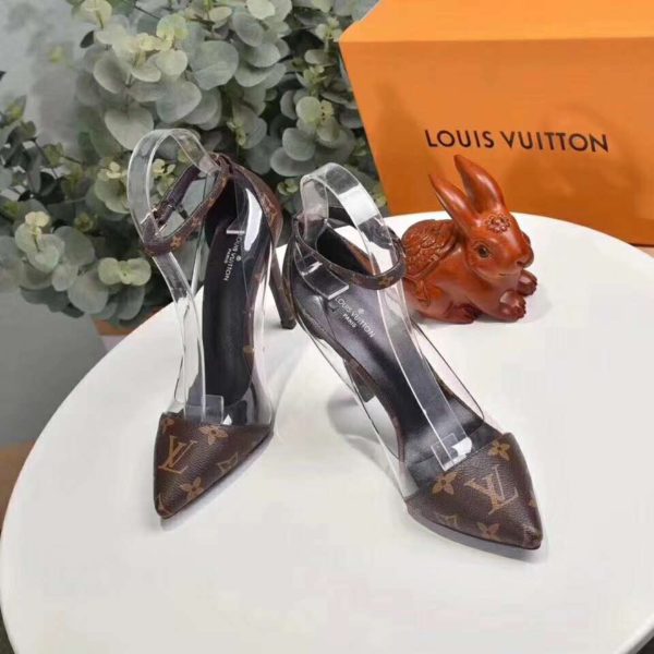 Louis Vuitton LV Women Cherie Pump Iconic Monogram Canvas-Brown (7)