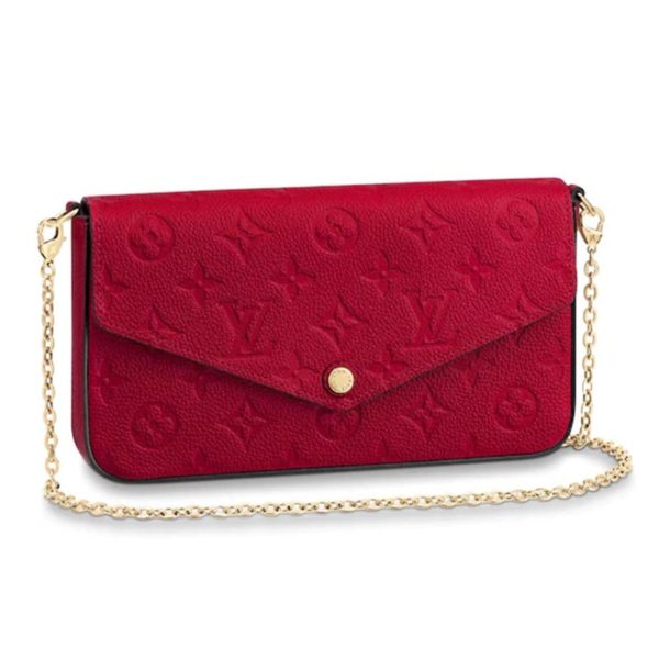 Louis Vuitton LV Women Félicie Pochette Monogram Empreinte Leather - LULUX