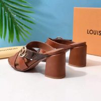 Louis Vuitton LV Women Horizon Mule Calf Patent Monogram Canvas