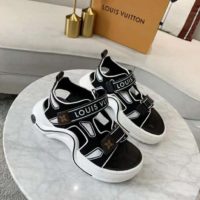 Louis Vuitton LV Women LV Archlight Sporty Sandal Monogram Canvas-Black