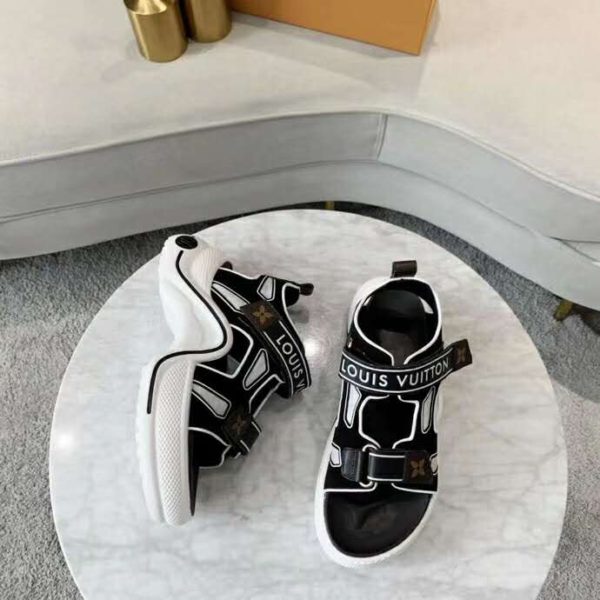Louis Vuitton LV Women LV Archlight Sporty Sandal Monogram Canvas-Black (8)