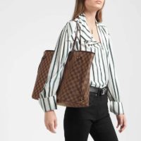 Louis Vuitton LV Women Neverfull GM Tote Damier Ebene Canvas