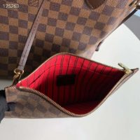 Louis Vuitton LV Women Neverfull GM Tote Damier Ebene Canvas