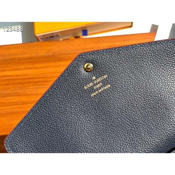 Louis Vuitton LV Women Sarah Wallet Monogram Empreinte Leather-Navy (10)
