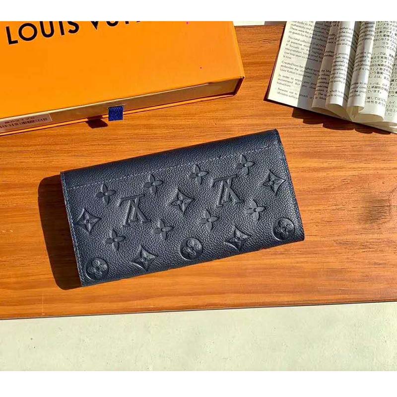 Louis Vuitton Raisin Monogram Empreinte Leather Sarah Wallet