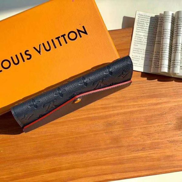 Louis Vuitton LV Women Sarah Wallet Monogram Empreinte Leather-Navy (6)