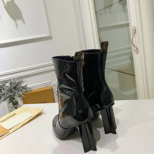 Louis Vuitton LV Women Silhouette Ankle Boot Monogram Canvas-Black (8)