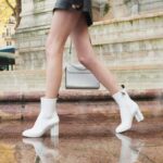 Louis Vuitton LV Women Silhouette Ankle Boot Shiny Rubber-White - Imagen 6