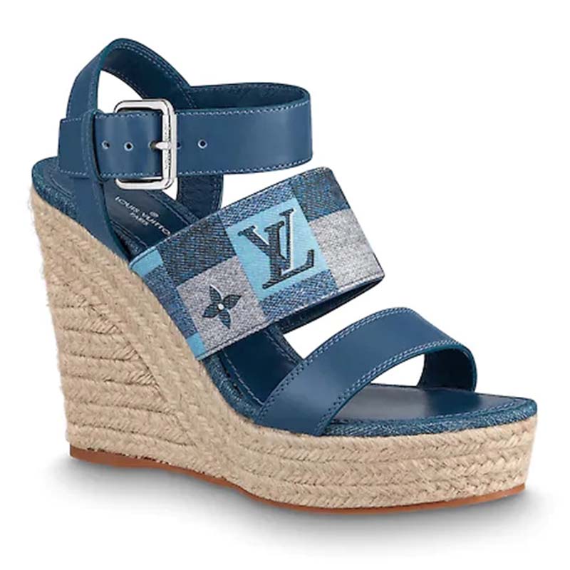 Louis Vuitton Starboard Wedge Sandal (1A9PLN)