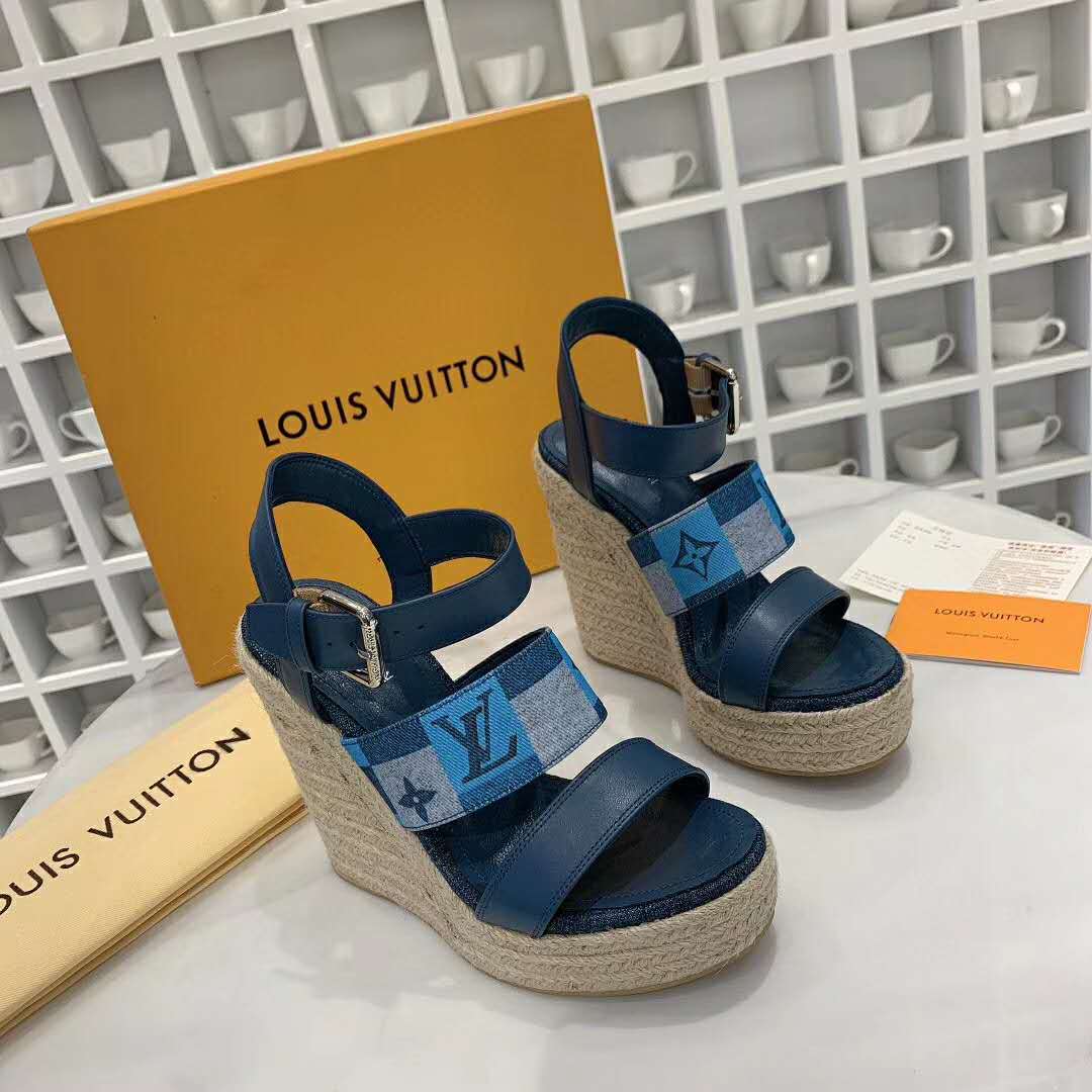 lv wedge sandals