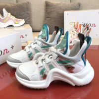 Louis Vuitton Women LV Archlight Sneaker Leather Technical Fabrics-Aqua