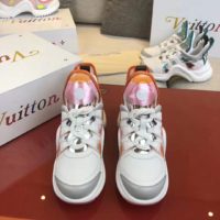 Louis Vuitton Women LV Archlight Sneaker Leather Technical Fabrics-Orange