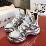 Louis Vuitton Women LV Archlight Sneaker Technical Fabric Monogram Canvas-Silver - Image 4