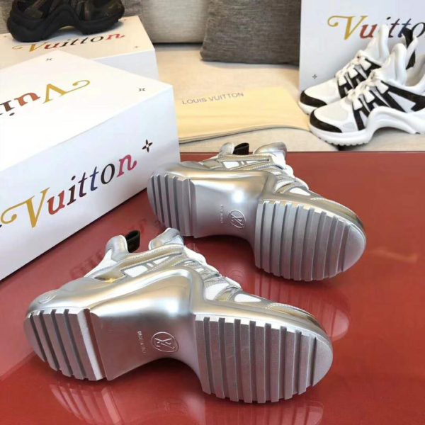 Louis Vuitton Women LV Archlight Sneaker Technical Fabric Monogram Canvas-Silver (5)