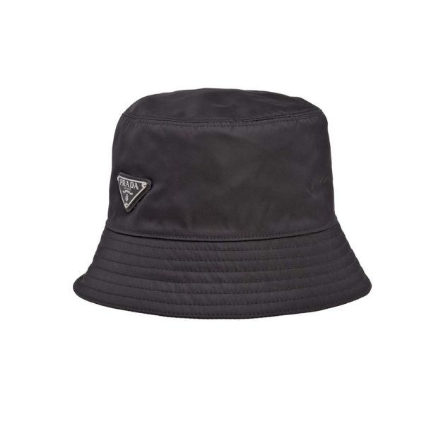 Prada Unisex Nylon Bucket Hat-black (1)