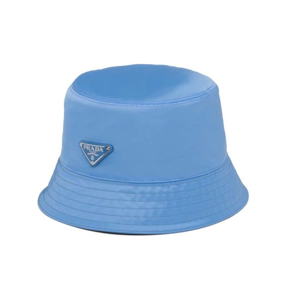 Prada Unisex Nylon Bucket Hat-blue (1)