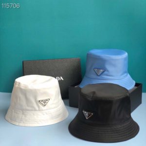 Prada Unisex Nylon Bucket Hat