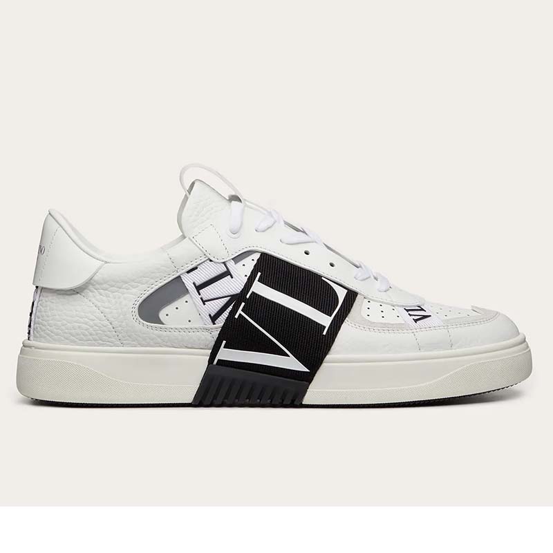 Valentino Unisex Calfskin VL7N Sneaker Bands Rubber-Effect VLTN Logo ...