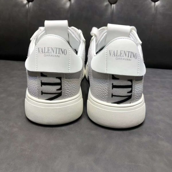 Valentino Unisex Calfskin VL7N Sneaker Bands Rubber-Effect VLTN Logo-White (3)