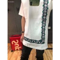 Dior Men Dior And Shawn Oversized T-Shirt White Cotton Jersey