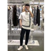 Dior Men Dior And Shawn Oversized T-Shirt White Cotton Jersey