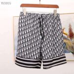 Dior Men Oblique Bermuda Shorts Multicolor Silk Twill Mid-Rise Fit - Imagen 5