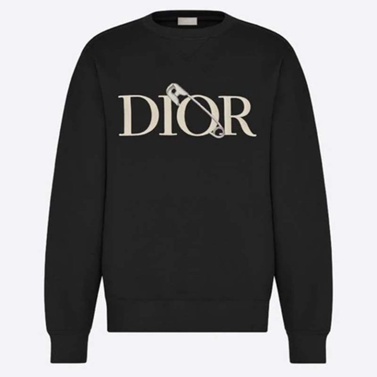 oversized dior flowers sweatshirt