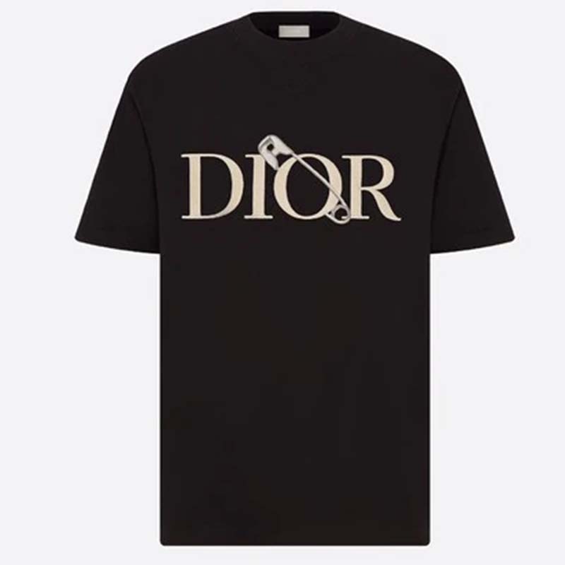 Dior Men Oversized Dior And Judy Blame T-Shirt Cotton-Black - Brandsoff