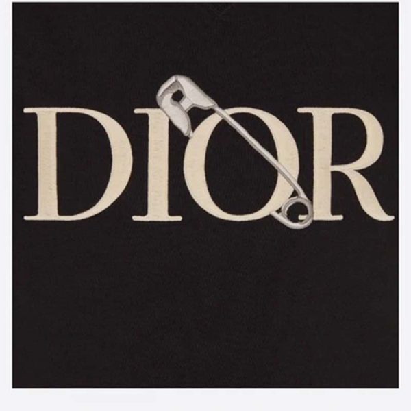 Dior Men Oversized Dior And Judy Blame T-Shirt Cotton-Black (3)