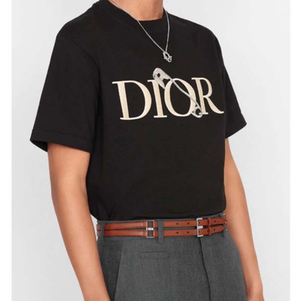 Dior Men Oversized Dior And Judy Blame T-Shirt Cotton-Black (4)