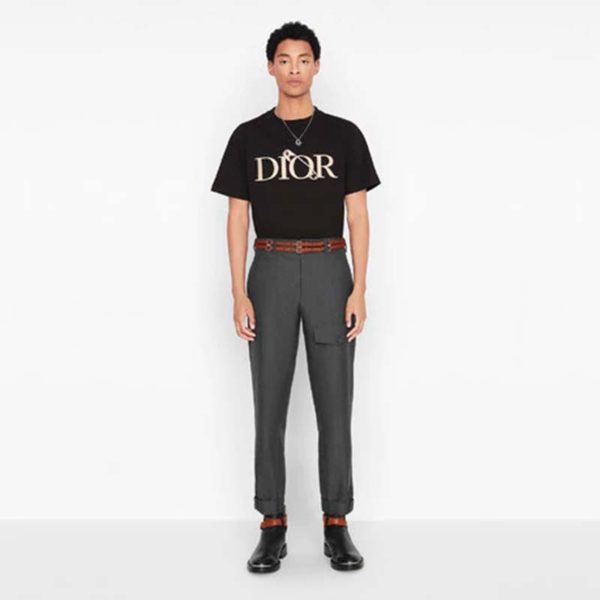 Dior Men Oversized Dior And Judy Blame T-Shirt Cotton-Black (5)