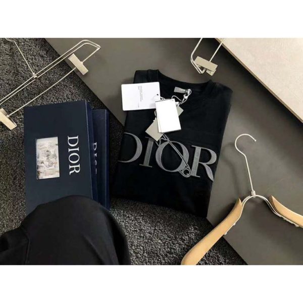 Dior Men Oversized Dior And Judy Blame T-Shirt Cotton-Black (8)
