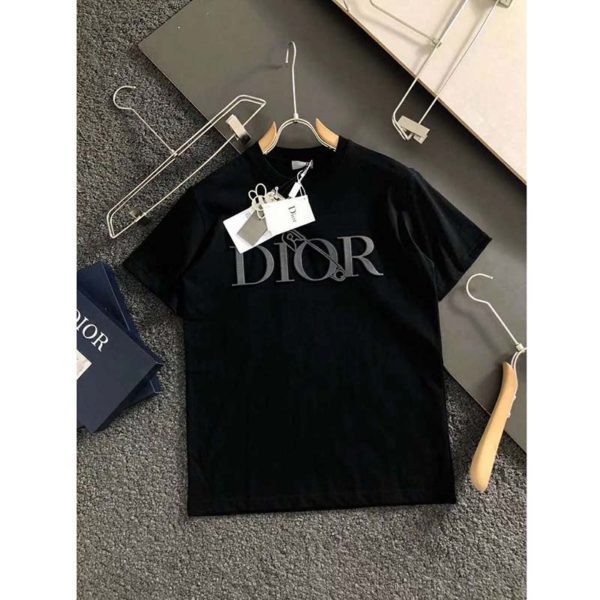 Dior Men Oversized Dior And Judy Blame T-Shirt Cotton-Black (9)