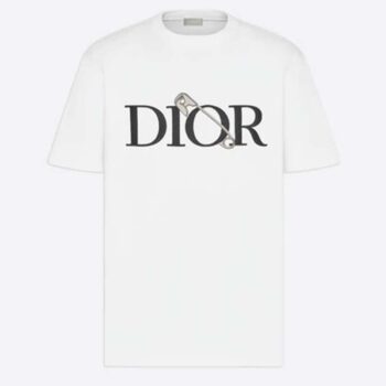 Dior Men Oversized Dior And Judy Blame T-Shirt Cotton-White
