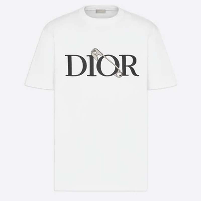 Dior Men Oversized Dior And Judy Blame T-Shirt Cotton-White - LULUX