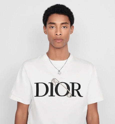 Dior Men Oversized Dior And Judy Blame T-Shirt Cotton-White (3)