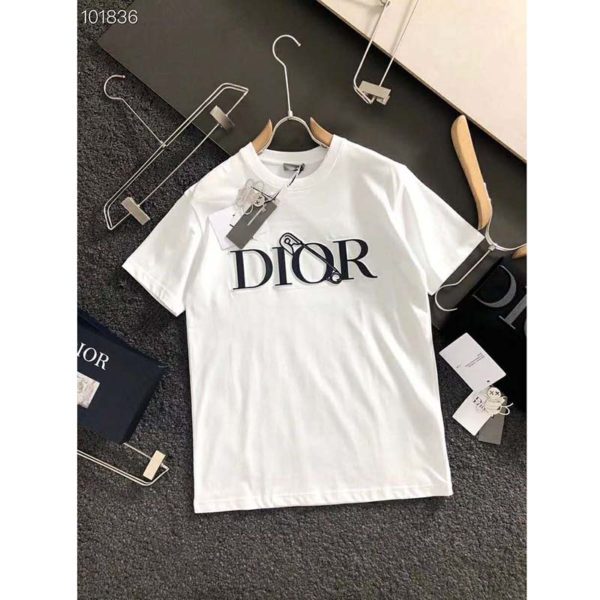 Dior Men Oversized Dior And Judy Blame T-Shirt Cotton-White (6)
