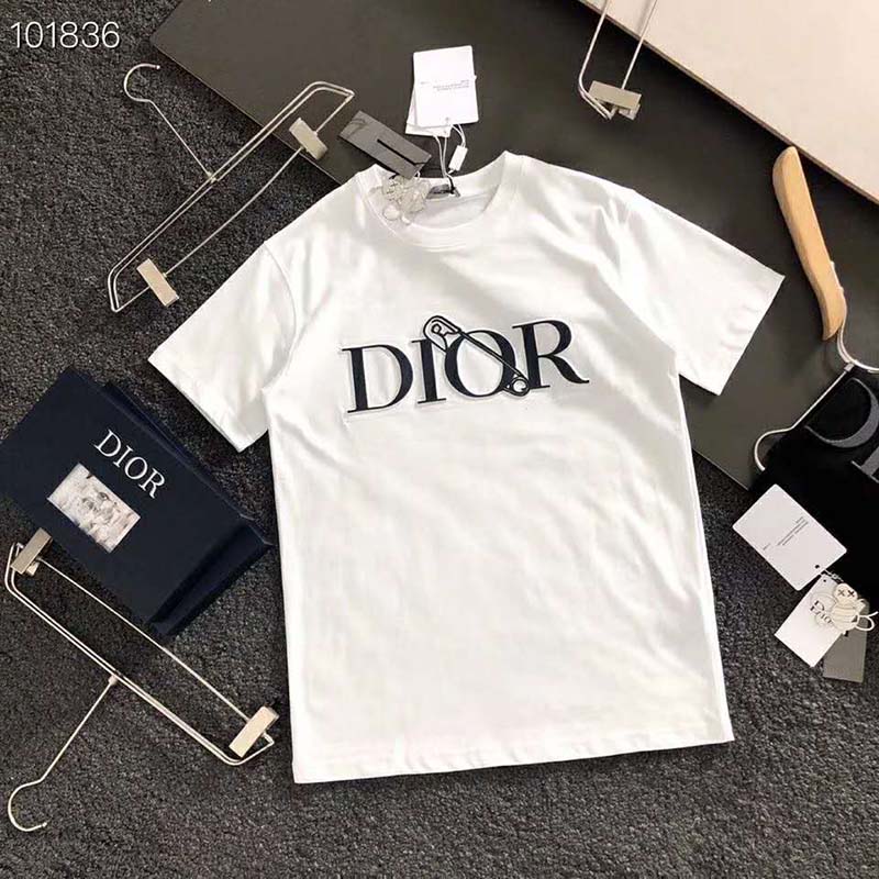 Dior Men Oversized Dior And Judy Blame T-Shirt Cotton-White - LULUX