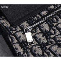 Dior Men Saddle Pouch Beige and Black Dior Oblique Jacquard