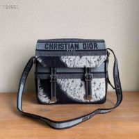 Dior Unisex Diorcamp Bag Blue Multicolor Tie & Dior Embroidery ‘Christian Dior’