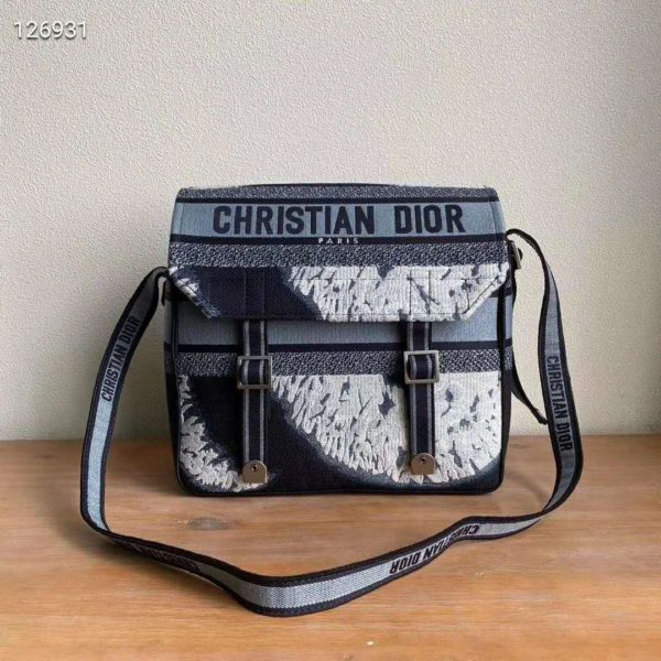 Dior Unisex Diorcamp Bag Blue Multicolor Tie & Dior Embroidery ‘Christian Dior’ (4)