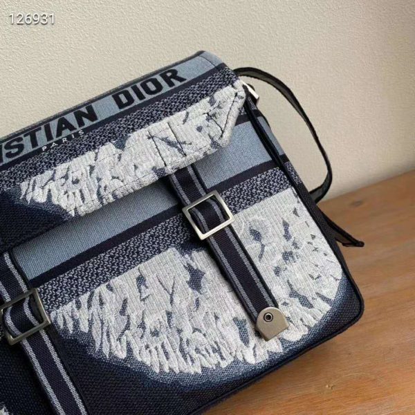 Dior Unisex Diorcamp Bag Blue Multicolor Tie & Dior Embroidery ‘Christian Dior’ (8)