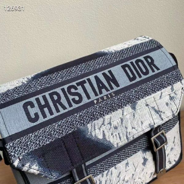 Dior Unisex Diorcamp Bag Blue Multicolor Tie & Dior Embroidery ‘Christian Dior’ (9)