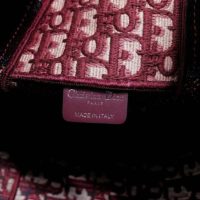 Dior Unisex Diorcamp Bag Burgundy Dior Oblique Embroidery