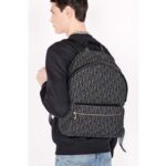 Dior Unisex Rider Backpack Gray Dior Oblique Jacquard - Image 13