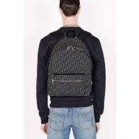 Dior Unisex Rider Backpack Gray Dior Oblique Jacquard