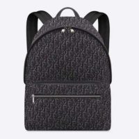 Dior Unisex Rider Backpack Gray Dior Oblique Jacquard