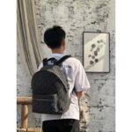 Dior Unisex Rider Backpack Gray Dior Oblique Jacquard - Image 12