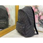 Dior Unisex Rider Backpack Gray Dior Oblique Jacquard - Image 3