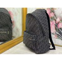 Dior Unisex Rider Backpack Gray Dior Oblique Jacquard